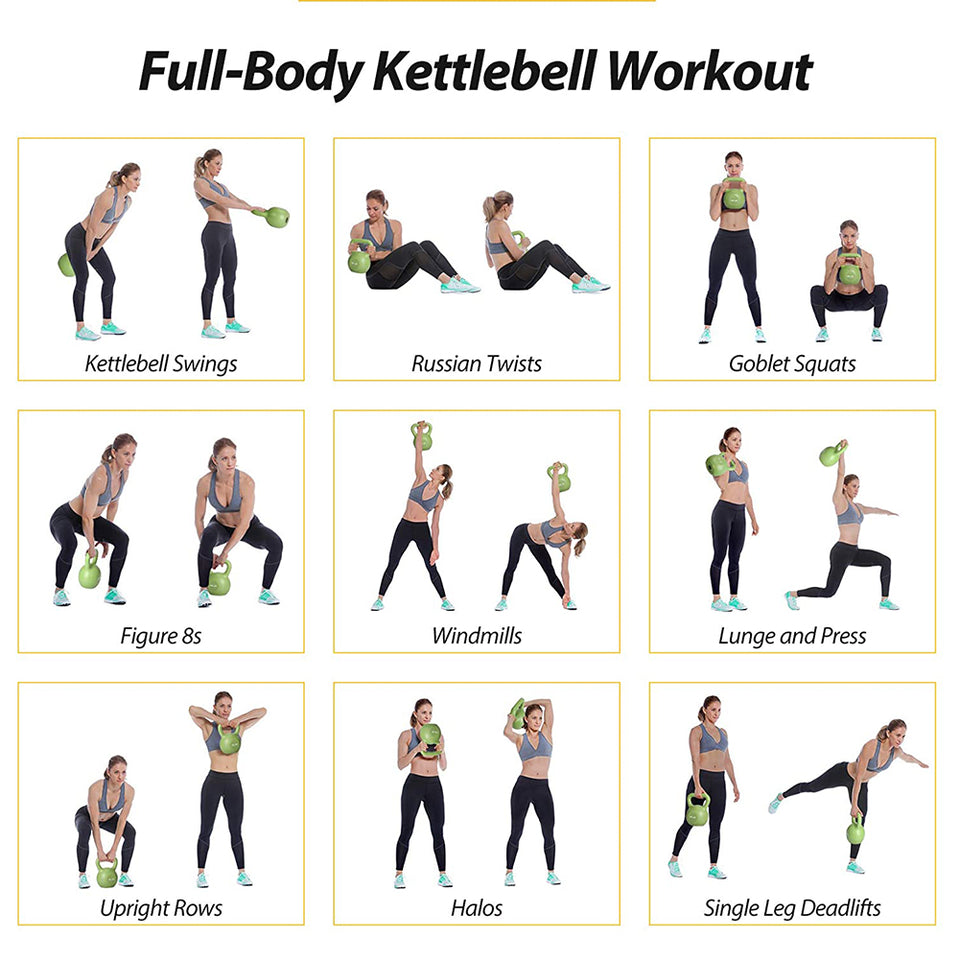 20lbs Kettlebell Set, Strength Training Kettlebells Weight Set